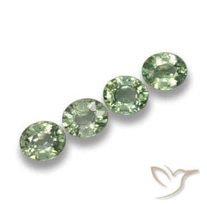 3.32ct Natural Forest Green Sapphire, Oval Cut, 6x5 mm
