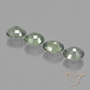 2.92ct Light Forest Green Sapphire, Oval Cut, 6x4.9 mm