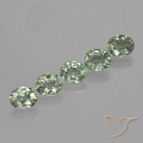 4.20ct Natural Mossy Green Sapphire, Oval Cut, 6.1x4.8 mm