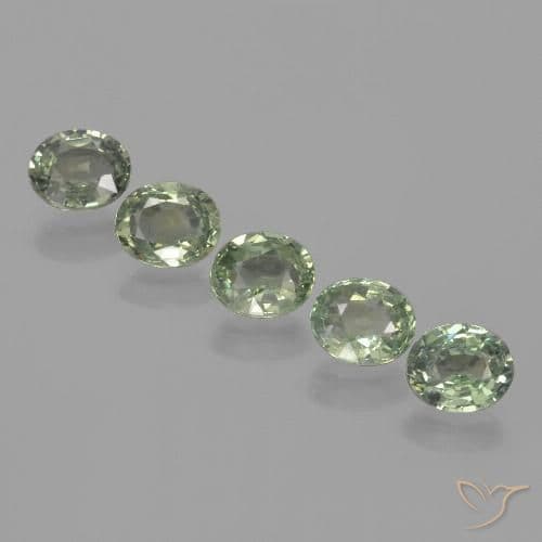 4.24ct Natural Forest Green Sapphire, Oval Cut, 6.1x5.1 mm