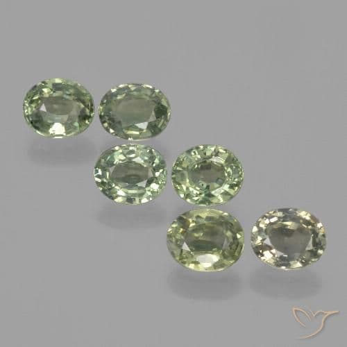 4.51ct Natural Forest Green Sapphire, Oval Cut, 5.7x4.8 mm