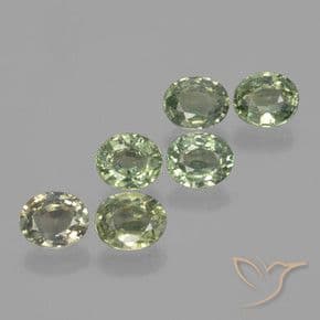 4.51ct Natural Forest Green Sapphire, Oval Cut, 5.7x4.8 mm