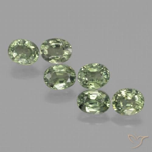4.91ct Natural Forest Green Sapphire, Oval Cut, 6.1x4.5 mm