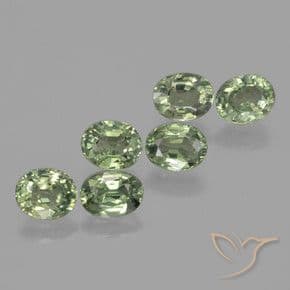 4.91ct Natural Forest Green Sapphire, Oval Cut, 6.1x4.5 mm