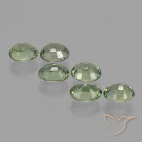 4.91ct Natural Forest Green Sapphire, Oval Cut, 6.1x4.5 mm