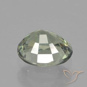 0.91ct Medium Light Green Sapphire, Oval Cut, 5.9x5 mm