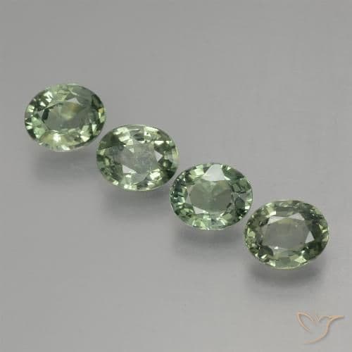 2.89ct Natural Forest Green Sapphire, Oval Cut, 5.9x4.8 mm
