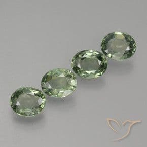2.80ct Natural Light Green Sapphire, Oval Cut, 6x5 mm