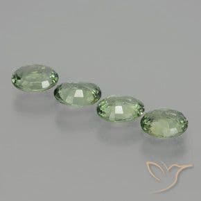2.80ct Natural Light Green Sapphire, Oval Cut, 6x5 mm