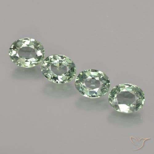 3.08ct Natural Mossy Green Sapphire, Oval Cut, 5.9x4.9 mm