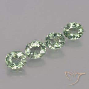 3.28ct Natural Mossy Green Sapphire, Oval Cut, 5.9x5 mm