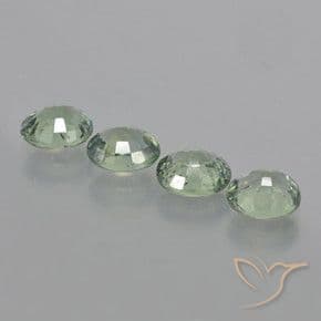 3.28ct Natural Mossy Green Sapphire, Oval Cut, 5.9x5 mm