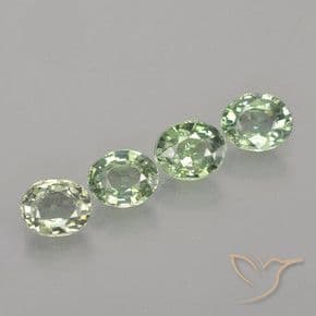 3.22ct Natural Mossy Green Sapphire, Oval Cut, 6x4.9 mm