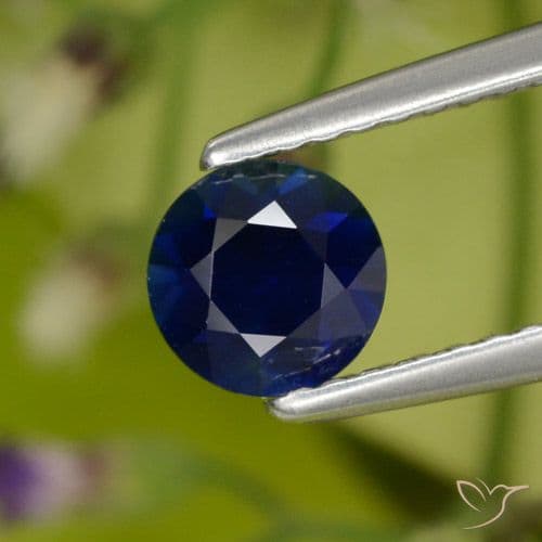 0.77ct Natural Twilight Blue Sapphire, Round Cut, 5.50 mm