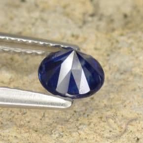 0.60ct Natural Twilight Blue Sapphire, Round Cut, 4.99 mm