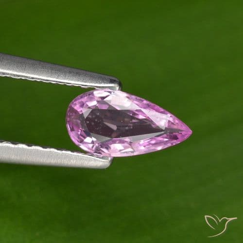 0.41ct Medium-Dark Purple Sapphire, Pear Shape, 7.2x3.8 mm