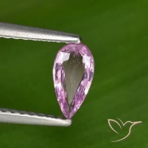 0.41ct Medium-Dark Purple Sapphire, Pear Shape, 7.2x3.8 mm