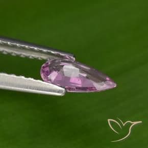 0.41ct Medium-Dark Purple Sapphire, Pear Shape, 7.2x3.8 mm