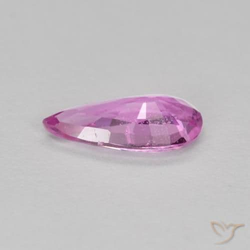 0.52ct Medium Purple Sapphire, Pear Shape, 7.5x3.7 mm