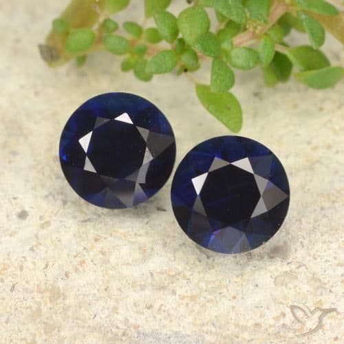 1.14ct Natural Royal Blue Sapphire, Round Cut, 4.98 mm