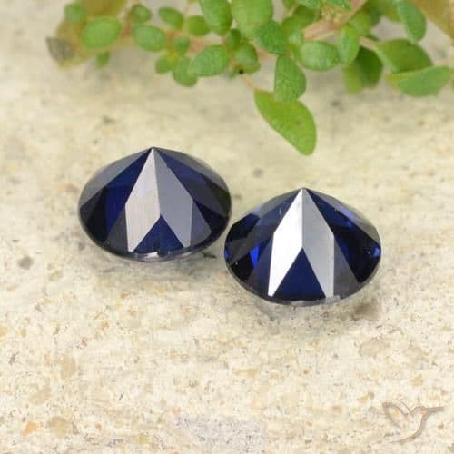 1.14ct Natural Royal Blue Sapphire, Round Cut, 4.98 mm