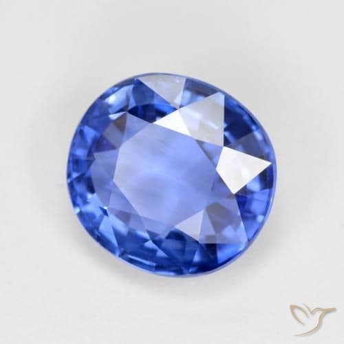 4.19ct Natural Medium Dark Blue Sapphire, Oval Cut, 9.7x9 mm