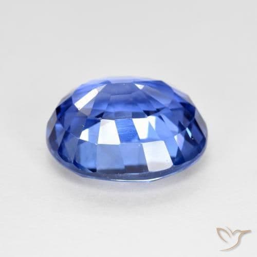 4.19ct Natural Medium Dark Blue Sapphire, Oval Cut, 9.7x9 mm
