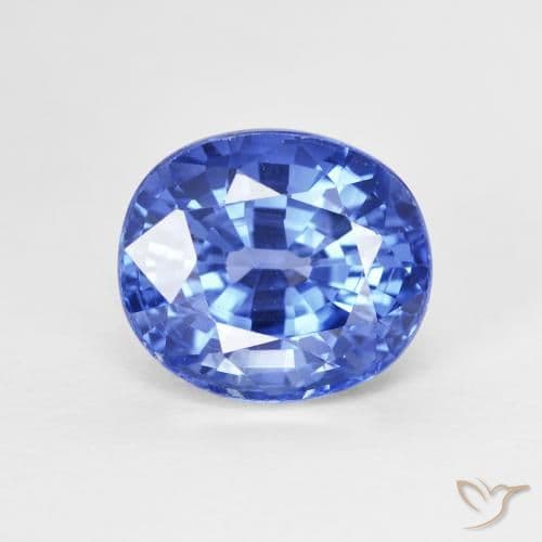 4.07ct Medium Navy Blue Sapphire, Oval Cut, 8.9x7.8 mm