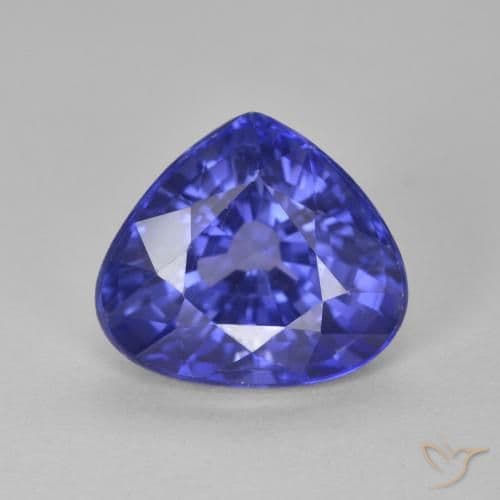 Best Kashmir Blue Sapphire | AAA Quality, Pear Shape