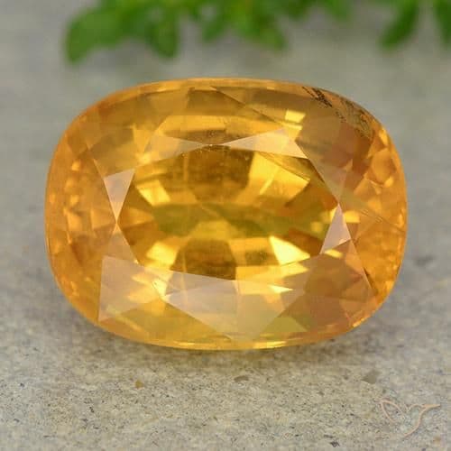 9.36ct Deep Orange-Gold Sapphire, Oval Cut, 13.2x9.9 mm