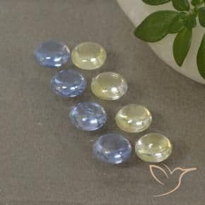 1.95ct Natural Multicolor Sapphire, Round Cut, 3.56 mm