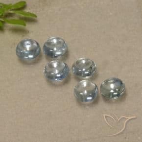 1.73ct Natural Light Blue Sapphire, Round Cut, 3.68 mm