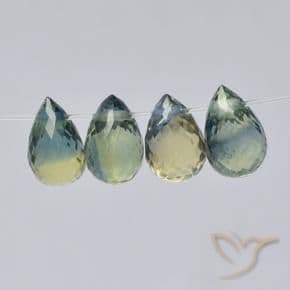 2.54ct Natural Multicolor Sapphire, Briolette, 3.6x3.6 mm