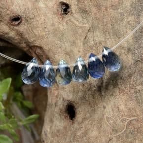 1.93ct Natural Blue Sapphire, Briolette, 4.5x3 mm