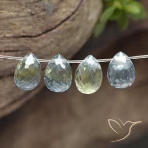 2.63ct Natural Multicolor Sapphire, Briolette, 5.2x3.7 mm