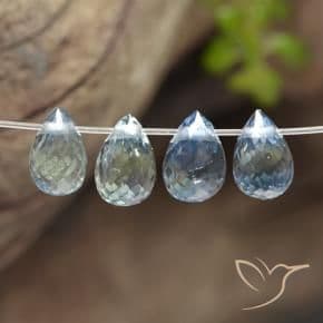 2.21ct Natural Pastel Blue Sapphire, Briolette, 5.3x3.6 mm