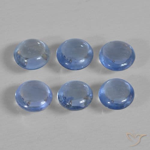 0.51ct Greyish Blue Green Sapphire, Round Cut, 4.37 mm