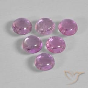 1.69ct Light Royal Purple Pink Sapphire, Round Cut, 3.77 mm
