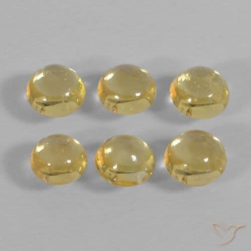 1.23ct Natural Deep Yellow Sapphire, Round Cut, 3.68 mm