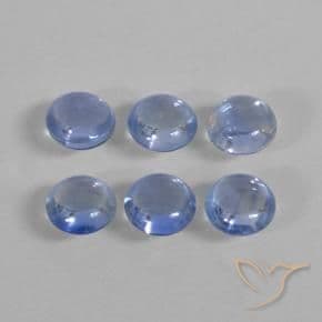 1.22ct Natural Light Navy Blue Sapphire, Round Cut, 3.57 mm