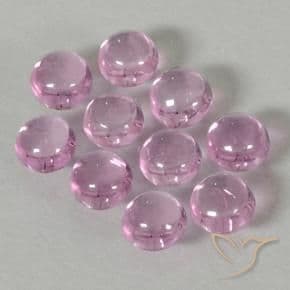 2.06ct Natural Very Light Pink Sapphire, Round Cut, 3.10 mm