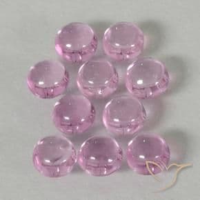 2.06ct Natural Very Light Pink Sapphire, Round Cut, 3.10 mm