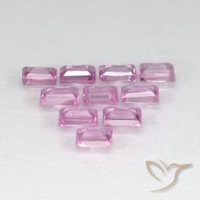 1.02ct Light Royal Purple Pink Sapphire, Baguette, 3.1x2 mm