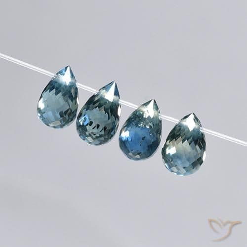 2.78ct Natural Blue Sapphire, Briolette, 5.8x3.7 mm