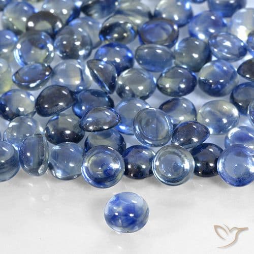 0.41ct Natural Deep Blue Sapphire, Round Cut, 4.04 mm