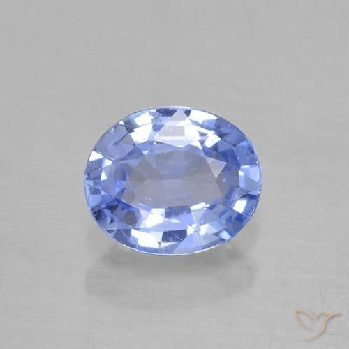 0.67ct Natural Light Blue Sapphire, Oval Cut, 5.8x4.9 mm