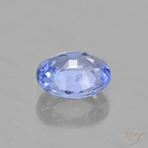0.67ct Natural Light Blue Sapphire, Oval Cut, 5.8x4.9 mm