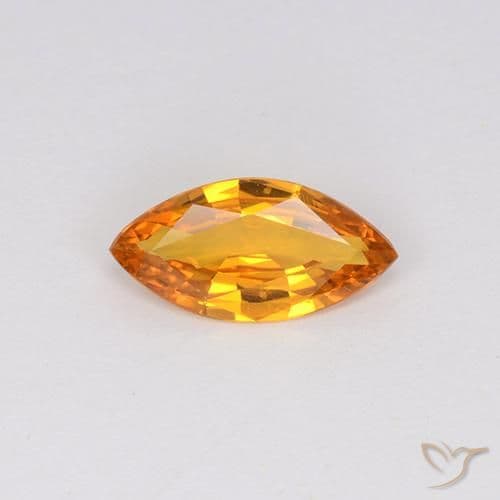 1.00ct Natural Gold Sapphire, Marquise, 9.9x5 mm