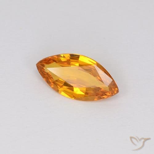 1.00ct Natural Gold Sapphire, Marquise, 9.9x5 mm