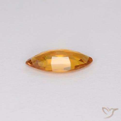 1.00ct Natural Gold Sapphire, Marquise, 9.9x5 mm